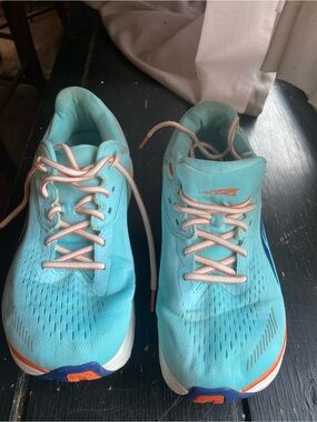 Altra Women's Aqua Running Shoes with Orange Accents